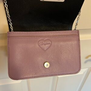 Brighton "Uptown Girls" Purple and White Mini Bag with Artistic Design